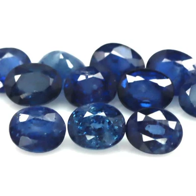 8,90 карата Овальный синий сапфир с подогревом 11 шт. Мадагаскар - Изображение 1 из 4