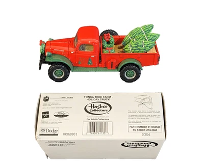 Camión diecast Dodge Power Wagon Tonka Tree Farm Holiday 1/34 1st Gear 1946 nuevo en caja Foto 1 de 4