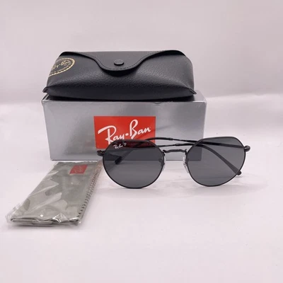 Gafas de sol Ray Ban unisex Jack irregulares delgadas de metal polarizadas RB3565 negras Foto 1 de 4