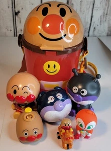Anpanman Popcorn Bucket Anpanman Children's Museum & Lot of 6 Toys/Figure Bandai - Picture 1 of 22