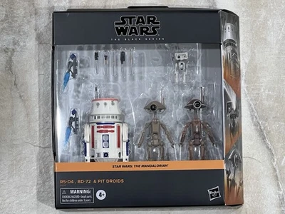 Star Wars: The Mandalorian Black Series Target Droids Set: R5-D4, BD, Pit Droids Foto 1 de 2