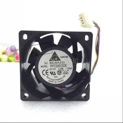 1 pezzo Nuova ventola di raffreddamento PFC0612DE-7N58 DC12V 1.68A 6038 6 CM 4 pin - Immagine 1 di 3
