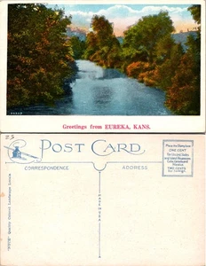 Eureka Kansas Scenic River Postcard - Picture 1 of 1