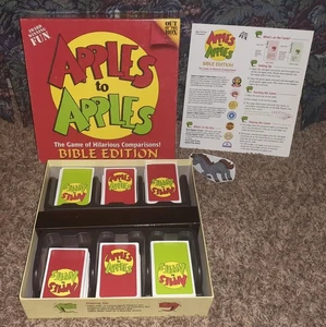 2006 OUT OF THE BOX APPLES TO APPLES BIBLE EDITION GAME OF HILARIOUS COMPARISONS - Picture 1 of 1