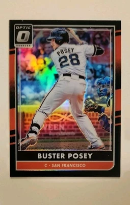 Buster Posey - 2016 Panini Donruss Optic Black Refractor /25  - Image 1 of 3
