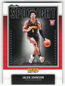 2021-22 Panini Instant Rookie Spotlight Jalen Johnson RC #RS-19 /245 Atlanta - Picture 1 of 2