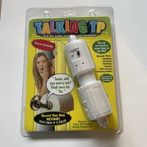 NEW Talking Toilet Paper Spindle Record your Message Funny Prank Gag Novelty Toy - Picture 1 of 6