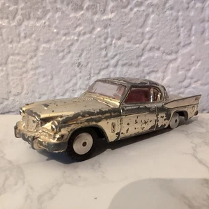 Corgi Toys #211S Studebaker Golden Hawk Gold Plated Body With White Tail Flash - Picture 1 of 13