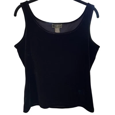 Camiseta sin mangas Eddie Bauer de terciopelo elástico talla P-Med, noche de verano, fiesta, cócteles Foto 1 de 4