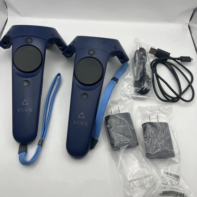 HTC Vive Pro Controller Wand 2.0 Index Blue 2PR7200 VR Remotes Controls Set of 2 - Image 1 of 4