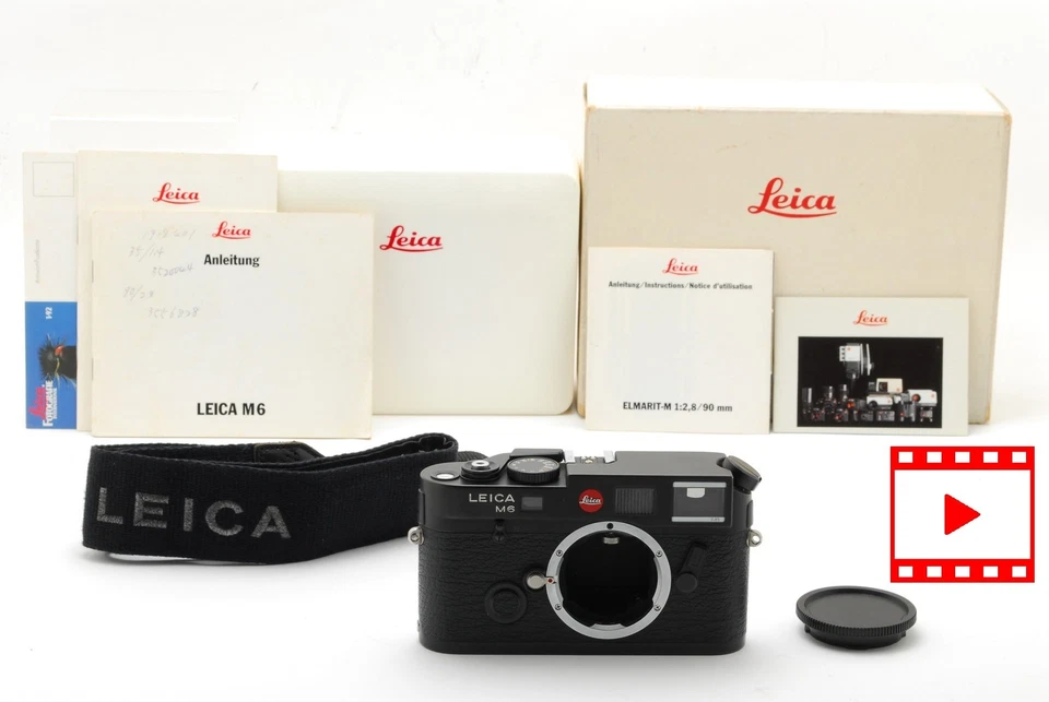 ¡Probado! [Excelente COMO NUEVO en Caja] Telémetro Leica M6 TTL 0,85 35 mm Cuerpo Negro JAPÓN Foto 1 de 4