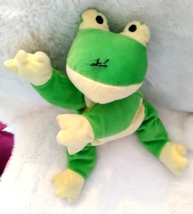 TY Beanie Pillow Pals Larger Ribbit The Frog Soft Toy Plush 1996 - Picture 1 of 4