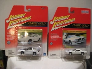 JOHNNY LIGHTNING 1:64 CLASSIC GOLD 1999 PONTIAC FIREBIRD &1973 PONTIAC FIREBIRD - Picture 1 of 4