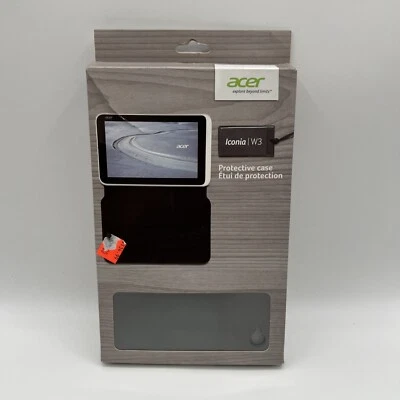 Acer Protective Cover For W3-810 Tablet Dark Gray Case Folding Folio  - Image 1 of 2