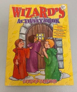 WIZARD'S ACTIVITY BOOK FANTASTICAL FUN COLORING, GAMES, SPELLING ADN FACTS! - Picture 1 of 16