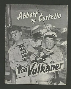 Pardon My Sarong Bud Abbott & Lou Costello Vintage Swedish Film Movie Program - Picture 1 of 4