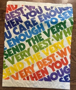 Large ULTRA RARE Hallmark Vintage 1979 Sales Bag! Coated paper, 16”x20” - Picture 1 of 10