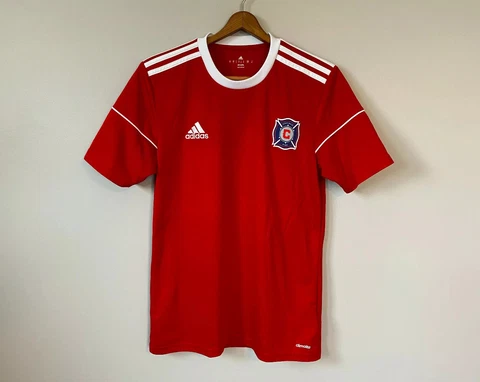 Adidas ClimaCool 2017 MLS Chicago Fire Soccer Jersey Blank Mens Small Sewn Red Cover
