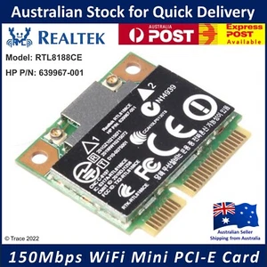 HP Realtek RTL8188CE Wireless N 802.11bgn Half-Mini PCI-E WIFI WLAN Network Card - Picture 1 of 3