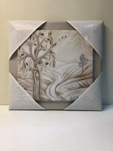 QUADRO ALBERO DELLA VITA CON SACRA FAMIGLIA E GLITTER 39x37 cm - Imagen 1 de 3