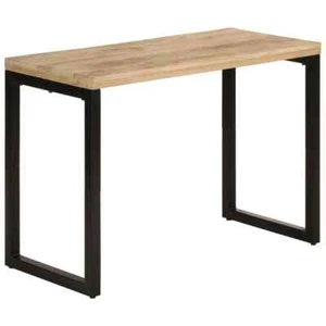 Solid Wood Dining Table Industrial Modern Timber Kitchen Cafe Desk Rectangle - Picture 1 of 11
