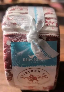 Jelly Roll 2.5" Strip 40pc Riley Blake "Heirloom Red" by My Mind's Eye RP1434040 - Picture 1 of 8