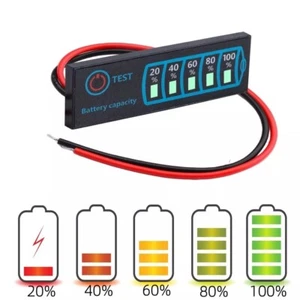 Anzeige Ladezustand Akkukapazität Display Modul Echtzeit Monitor 1-8s 5-30V - Bild 1 von 7