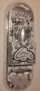 new Skullcandy Ink'd inkd MIC In-Ear only Headphones earbuds SILVER 3.5mm - Picture 1 of 2