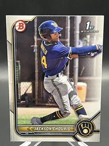 2022 1° Bowman Paper ~ Jackson Chourio ~ #BP-79 ~ Milwaukee Brewers MLB - Foto 1 di 2