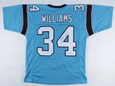 Camiseta deportiva firmada por DeAngelo Williams de los Carolina Panthers certificado de autenticidad PSA Memphis Tiger RB Foto 1 de 3
