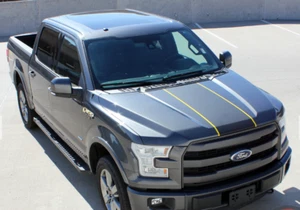 Ford F150 Bonnet Stripe Graphics Any Year Decals Rear Stripe - Picture 1 of 5