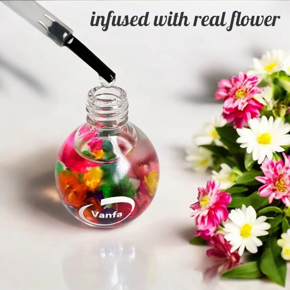 Vanfa Cuticle Oil Infused with Real Flowers 0.42 fl oz *Pick any Scent* - Image 1 of 1