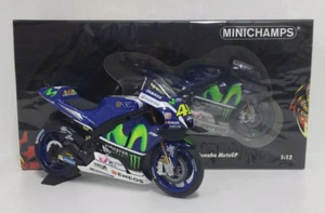 Model Diecast 1:12 Moto MINICHAMPS valentino rossi Yamaha M1 2016 Modeling - Picture 1 of 4