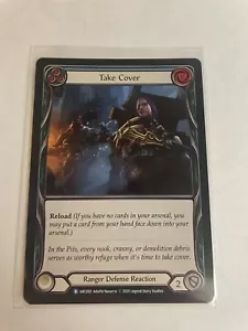 Take Cover (Blue) Flesh and Blood TCG CCG ARC050 Rare Ranger Defense Reaction LP - Picture 1 of 2
