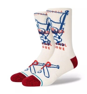 Stance MLB Philadelphia Phillies Hey Batter Crew Socks Size Large 9-13 NWT - Picture 1 of 3