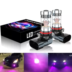 9005 9006 H10 9145 Pink purple LED Fog Light Headlight Driving Bulbs Kit 2Pcs - Picture 1 of 14