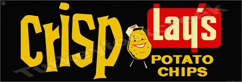 Crisp Lay's Potato Chips Metal Sign 2 Sizes to Choose From | eBay