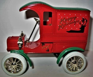 1990 Ertl Happy Holidays Replica 1905 Ford's First Delivery Truck Diecast Bank - Picture 1 of 10