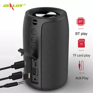 Zealot Outdoor TWS Subwoofer Waterproof Wireless Portable Bluetooth Speaker G4V8 - Picture 1 of 12