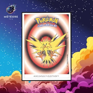 Carte Pokemon Électhor / Zapdos 145 Sticker Dunkin Boomer - Picture 1 of 2