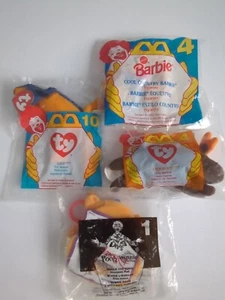 Konvolut 4 Vintage McDonalds Spielzeug u.a. Barbie, Lizz etc....SIEHE FOTOS....... - Bild 1 von 11