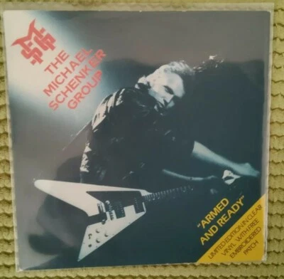 The Michael Schenker Group – Armed And Ready, 1980 rock 7 " clear single vinyl r - Image 1 of 3