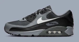 Nike Air Max 90 GTX Gore-Tex Black Grey Shoes Sneakers Mens US7.5New✅ - Picture 1 of 9