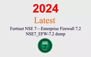 Fortinet NSE 7 Enterprise Firewall NSE7_EFW-7.2 Dump GARANTIERT (1 Monat Update) - Bild 1 von 1