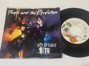 Prince: Let's Go Crazy / Erotic City 45 with Picture Sleeve - Warner Bros. - Picture 1 of 2
