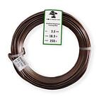 Anodized Aluminum Bonsai Training Wire 250g Large Roll (60 feet) - 2.5mm Brown