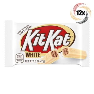 12x Packs Kit Kat Crispy Wafers In White Flavored Creme Candy | 1.5oz - Picture 1 of 1