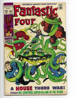 Fantastic Four 88 1969 Marvel Comics VG+ 4.5 Mole Man Thing Mr. Fantastic - Image 1 of 2