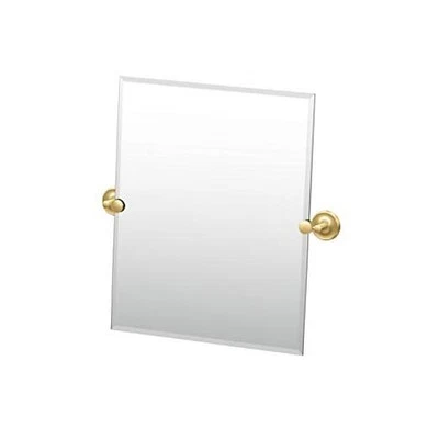  5059SM Designer II Rectangle Mirror 24"L x 24.5"W Brushed Brass Frameless - Image 1 of 4