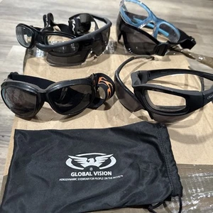 7 Pair Global Vision Motorcycle Safety Glasses Various - Picture 1 of 10